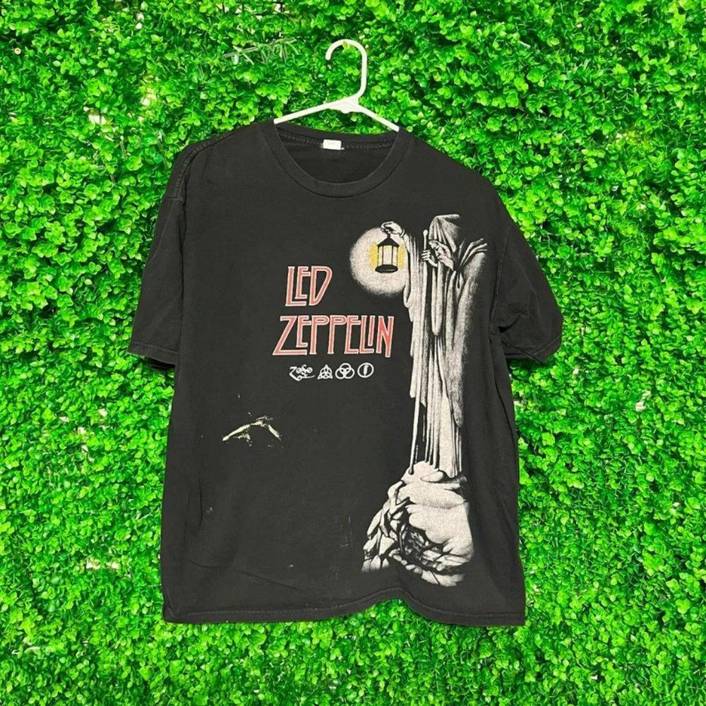 Vintage Led Zeppelin Band T-Shirt - Adult Mens Large Unisex Design T-Shirt